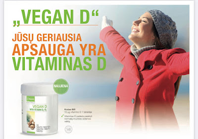 Vitaminas D - „NeoLife Vegan D", 120 tablečių.10 µg vitamino D vienoje tabletėje.