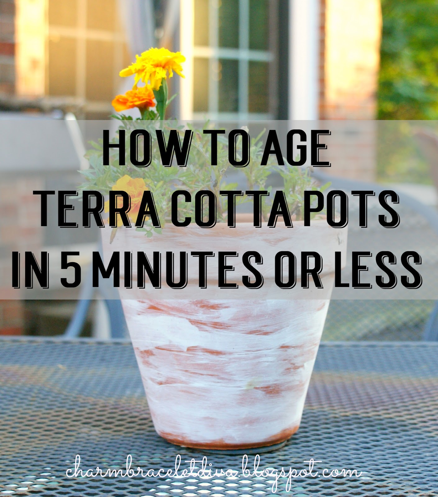 Our Hopeful Home How To Age Terra Cotta Pots In 5 Minutes Or Less