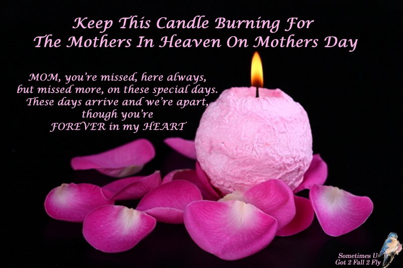 Sometimes U Got 2 Fall 2 Fly Mothers Day Candle
