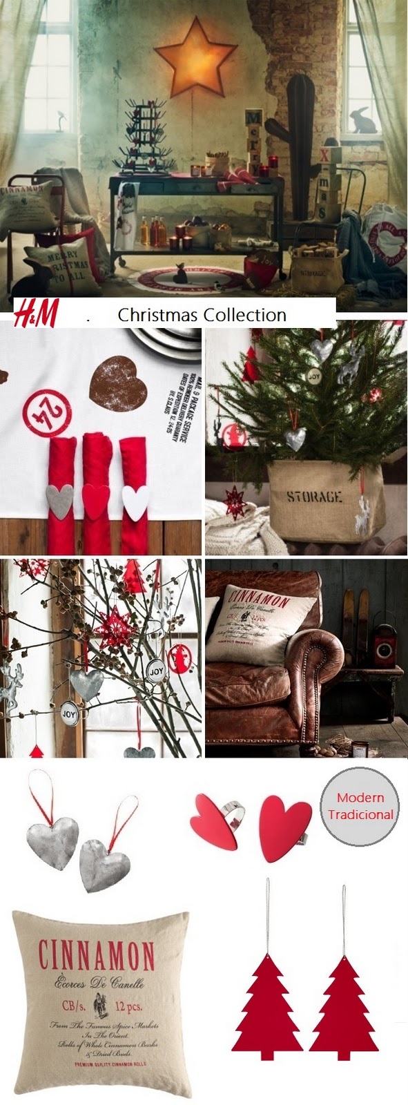 H&M Christmas Collection Preto Marfim