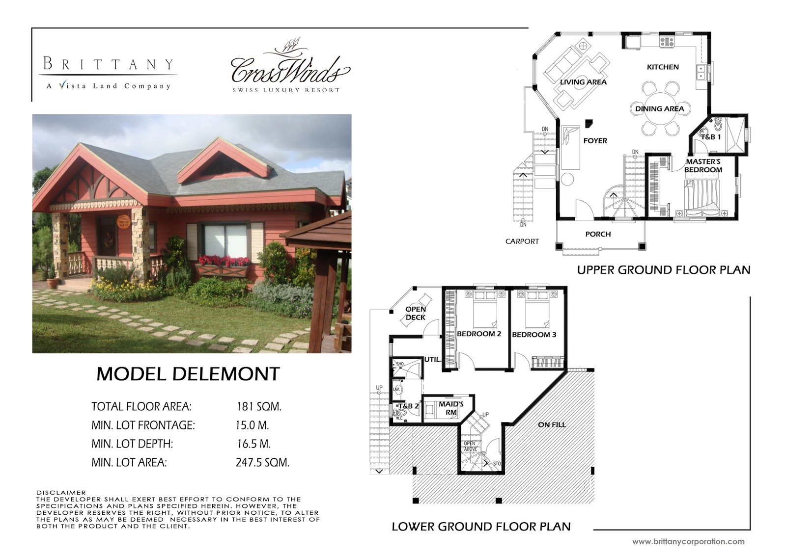CROSSWINDS TAGAYTAY MOUTIER Luxury House and Lot for Sale Tagaytay City
