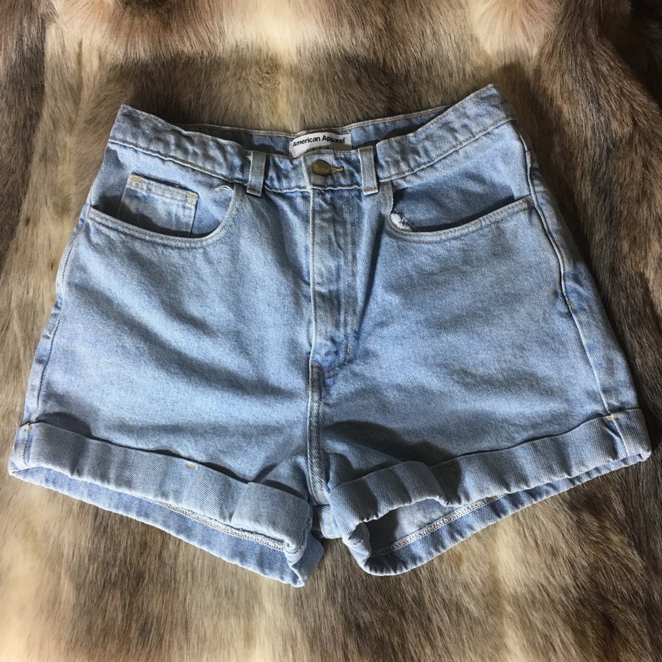 american apparel jean shorts
