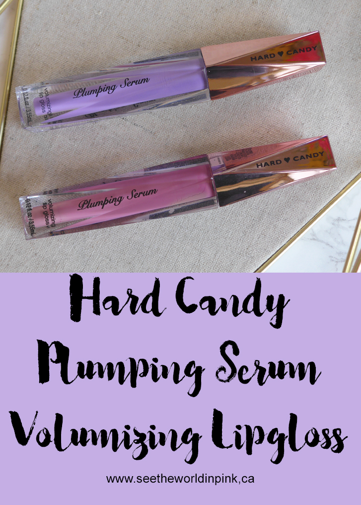 Hard Candy Plumping Serum Volumizing Lipgloss in Flower Child and Birthday Suit 
