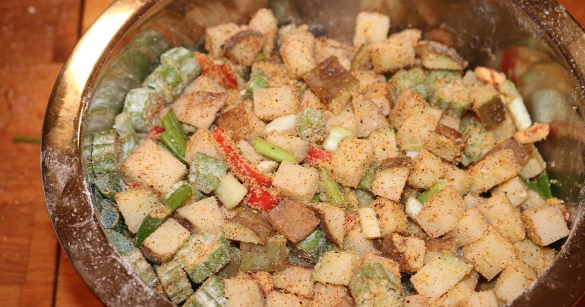 Uncle T's Kitchen Potatoes and Okra