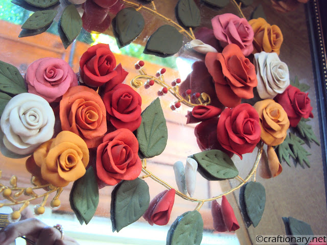 Handmade Italian dough flowers