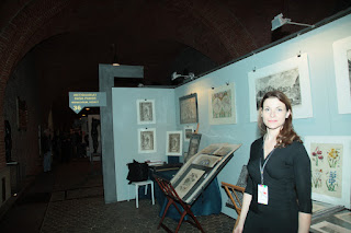 Dasa Pahor na Targach Sztuki w Arkadach Kubickiego