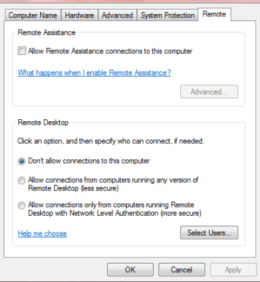 Herramientas de administración remota - Windows 7