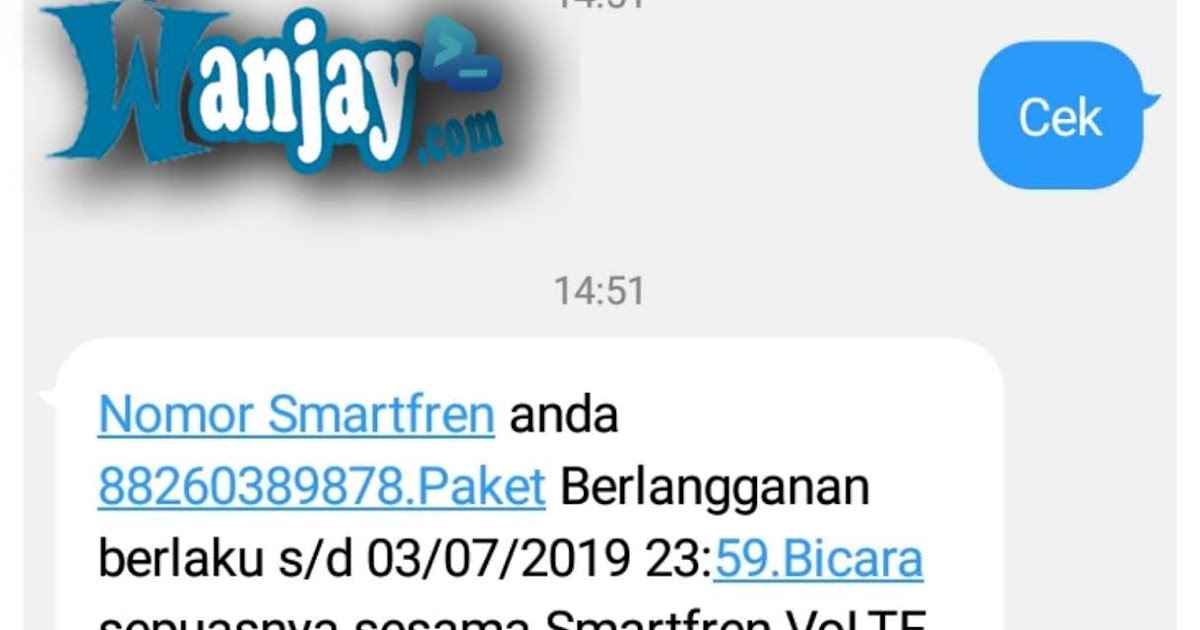 Cara Cek Kuota Smartfren Dunia Belajar