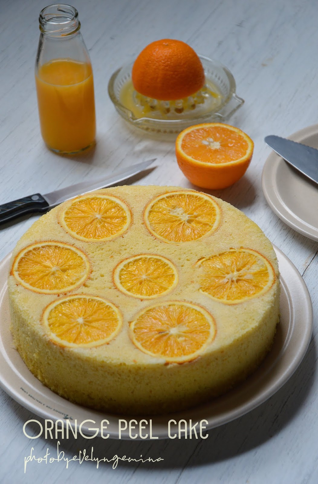 I POSE DESSERTS... ORANGE PEEL CAKE