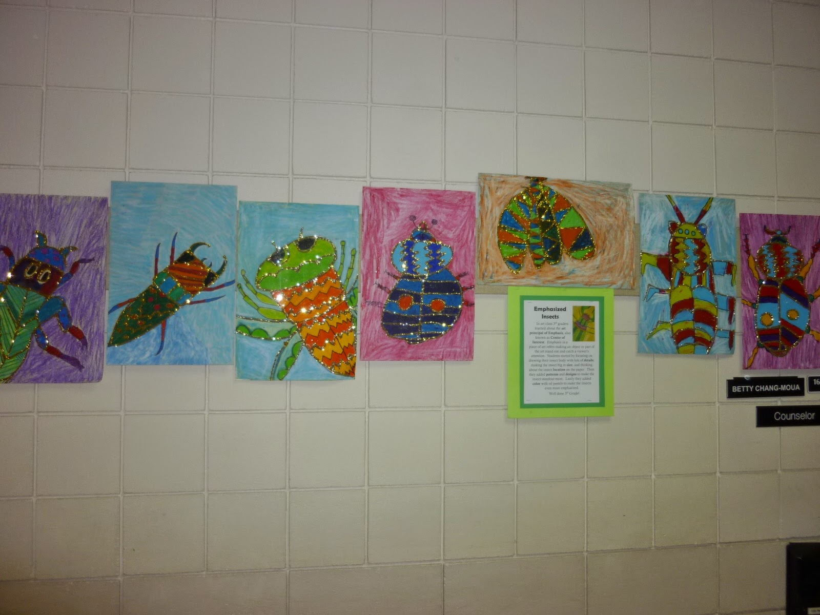 Mrs. Werner's Art Room: 3rd Grade Oil Pastel Insects
