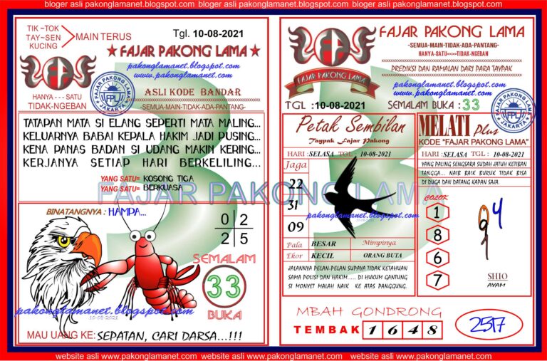 Kode syair togog hongkong selasa 10 agustus 2021 KODE