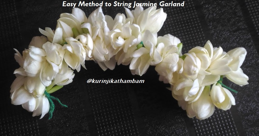 Easy method to string Jasmine for beginners Kurinji Kathambam