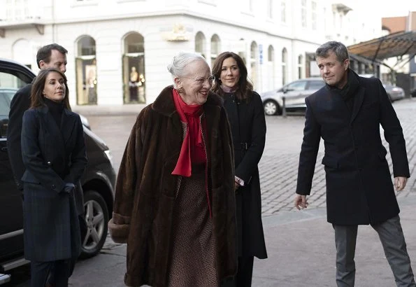 Crown Princess Mary wore Hugo Boss coat - Fall 2014 collection, Princess Marie wore Baum und Pferdgarten Damara coat