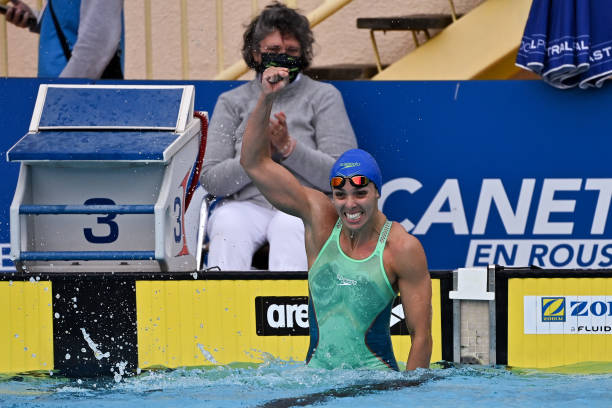 آمال مليح تحطم الرقم القياسي الجزائري لسباق 50 متر سباحة حرة
