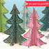 More Festive Holiday Crafts-Pink Printable Tree by Claudine Hellmuth