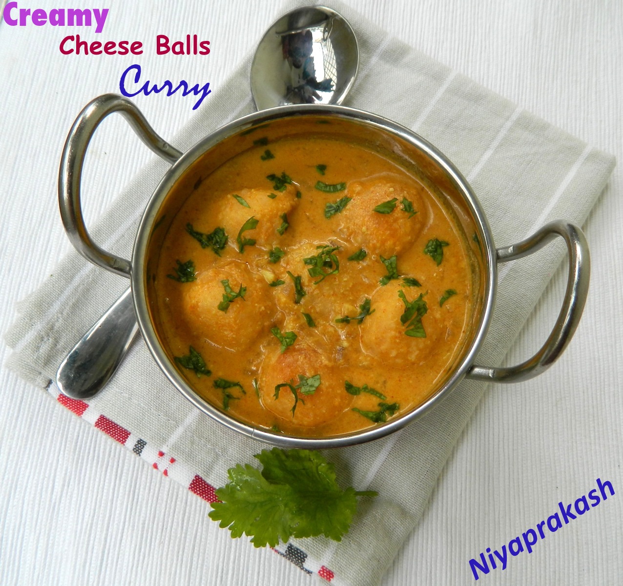 Niya's World Cheese Balls & Creamy Cheese Balls Curry