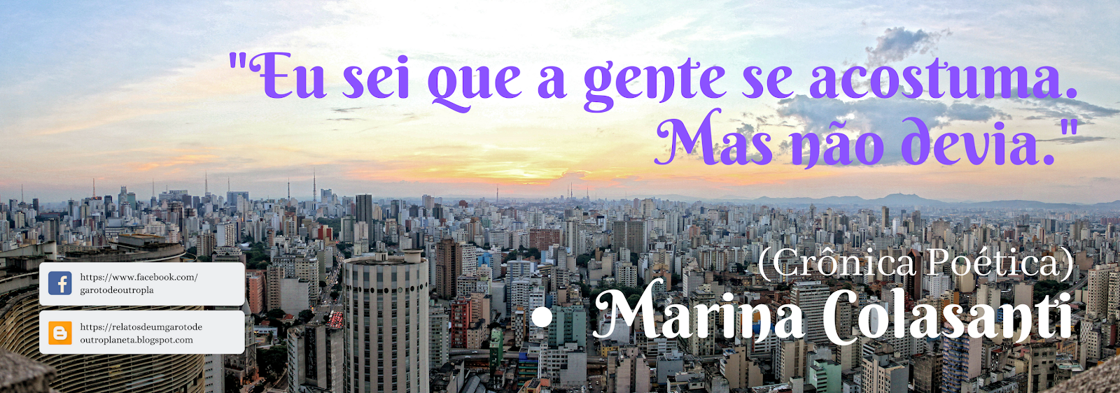 Eu sei, mas não devia - por Marina Colasanti (Crônica poética)