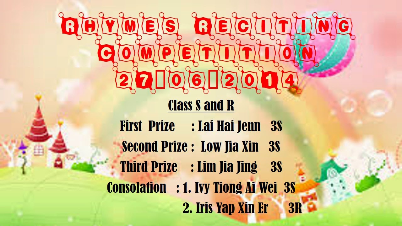 SJK(C) Choong Hua Banting 万津中华学校 Rhymes Reciting Competition