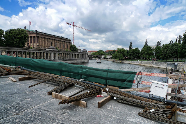 Baustelle Museumsinsel, Friedrichsbrücke, Brückensanierung, Bodestraße, 10178 Berlin, 16.06.2013