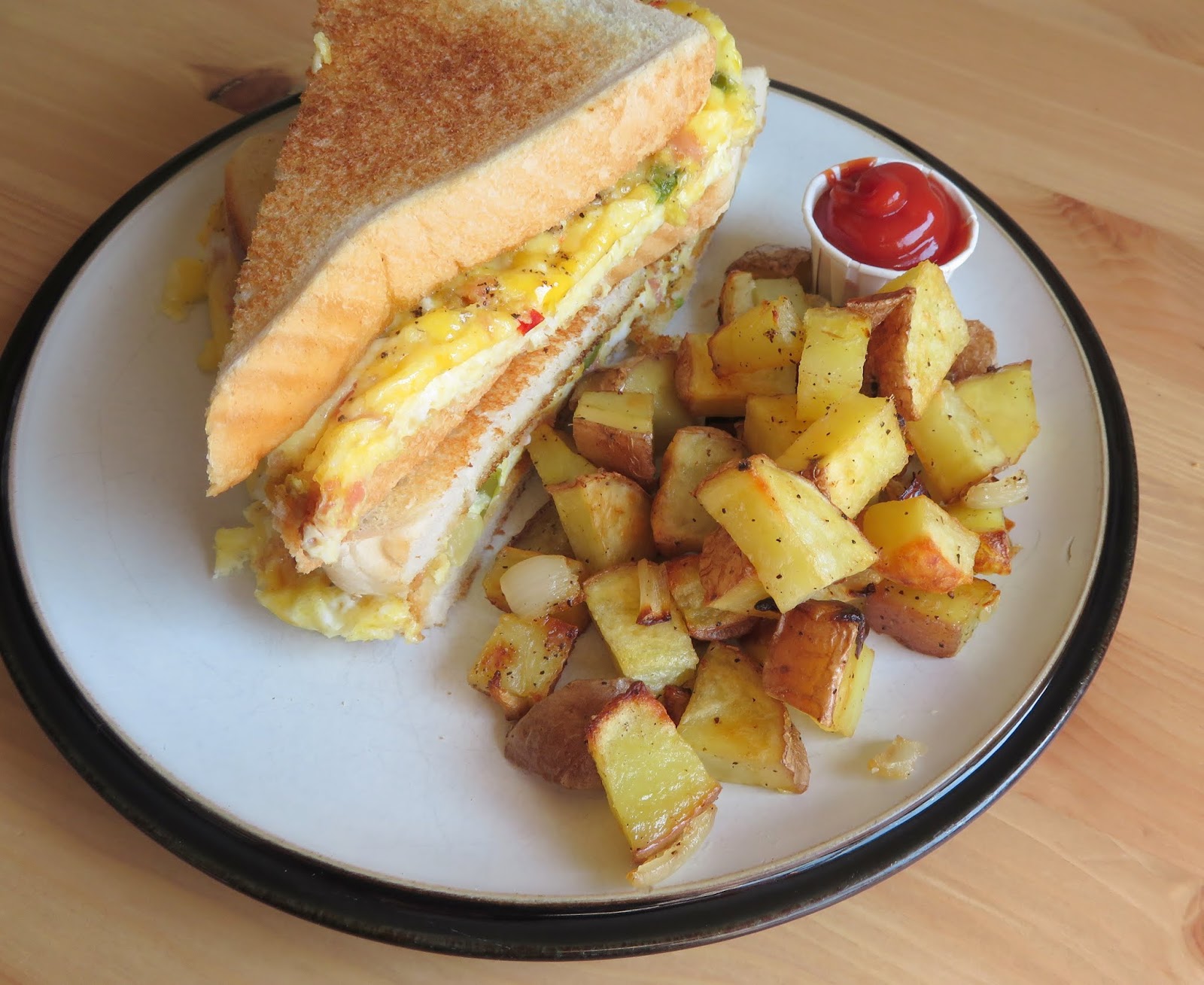 The English Kitchen Baked Western Sandwich with Oven Hash Browns