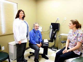 Photo of Shannon Trego with Dr. Don Richter and Kari Bernard