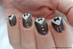 tuxedo nails manicure desperate