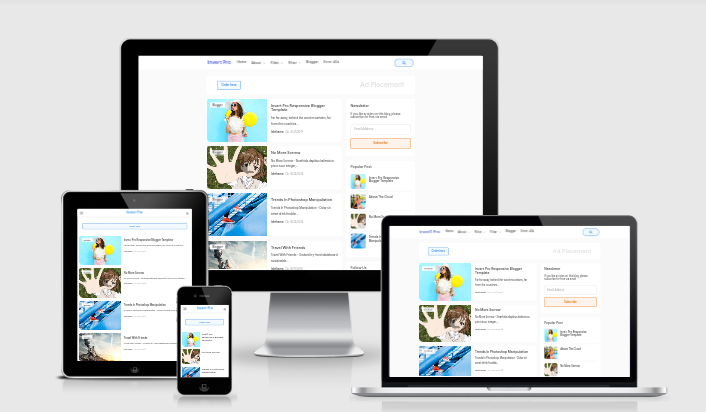 Invert Pro Responsive Blogger Template