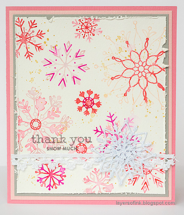 Layers of ink - Snowflake Builder Card Tutorial by Anna-Karin Evaldsson. Layers of ink - Snowflake Builder Card Tutorial by Anna-Karin Evaldsson.
