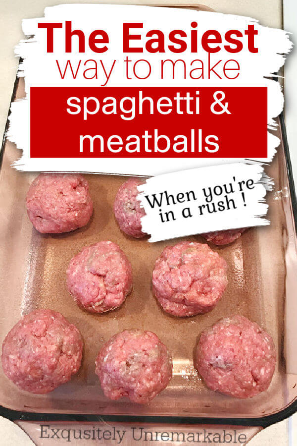 The Easiest Way to make Spaghetti and meatballs