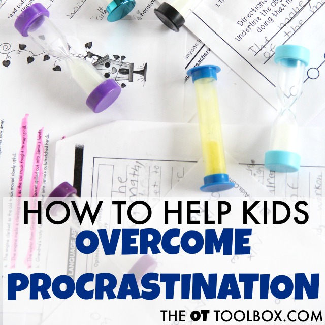 Task initiation executive functioning strategies Use a timer and other procrastination strategies to help kids with task initiation executive functioning problems.