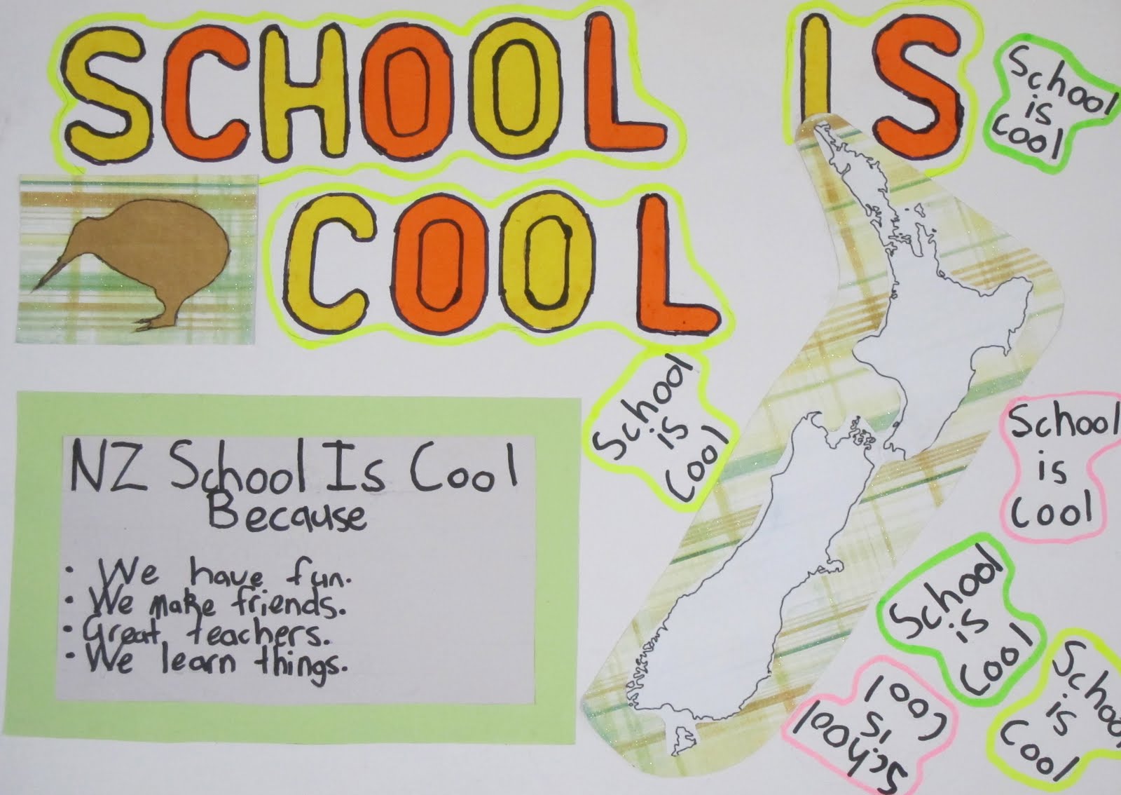 Room 39 Tauranga Intermediate School is Cool Poster Competition