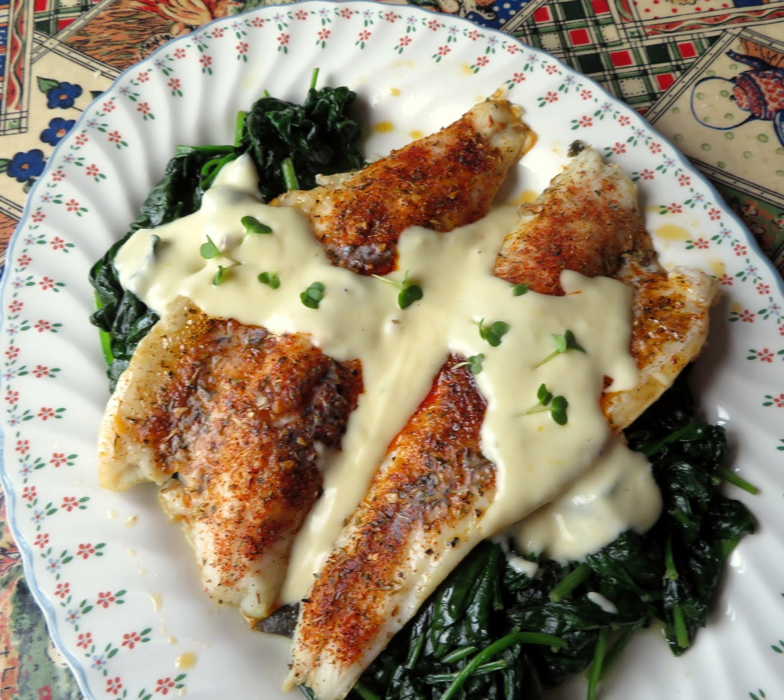 Roasted Sea Bass with a Lemon Parmesan Cream The English Kitchen