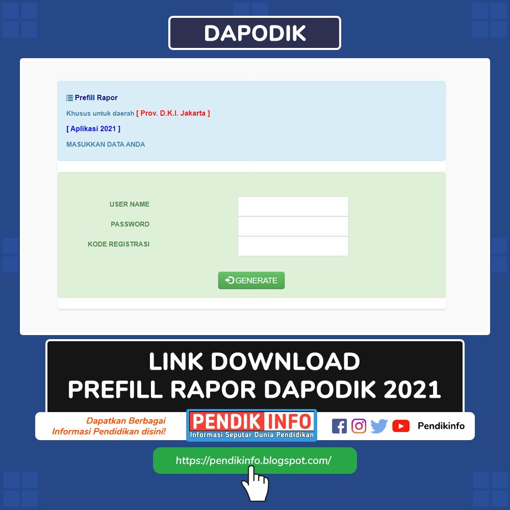 Link Download Prefill Rapor Dapodik Semua Provinsi Seluruh Indonesia
