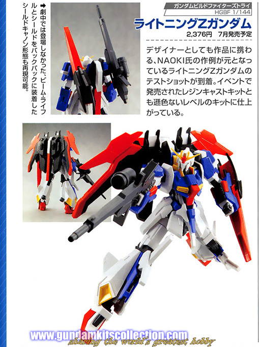 HGBF 1/144 Lightning Zeta Gundam Release Info, Box art and Official
