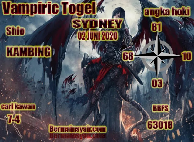 SYAIR TOGEL SYDNEY SELASA 02 JUNI 2020