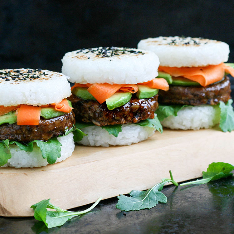 vegan sushi burgers