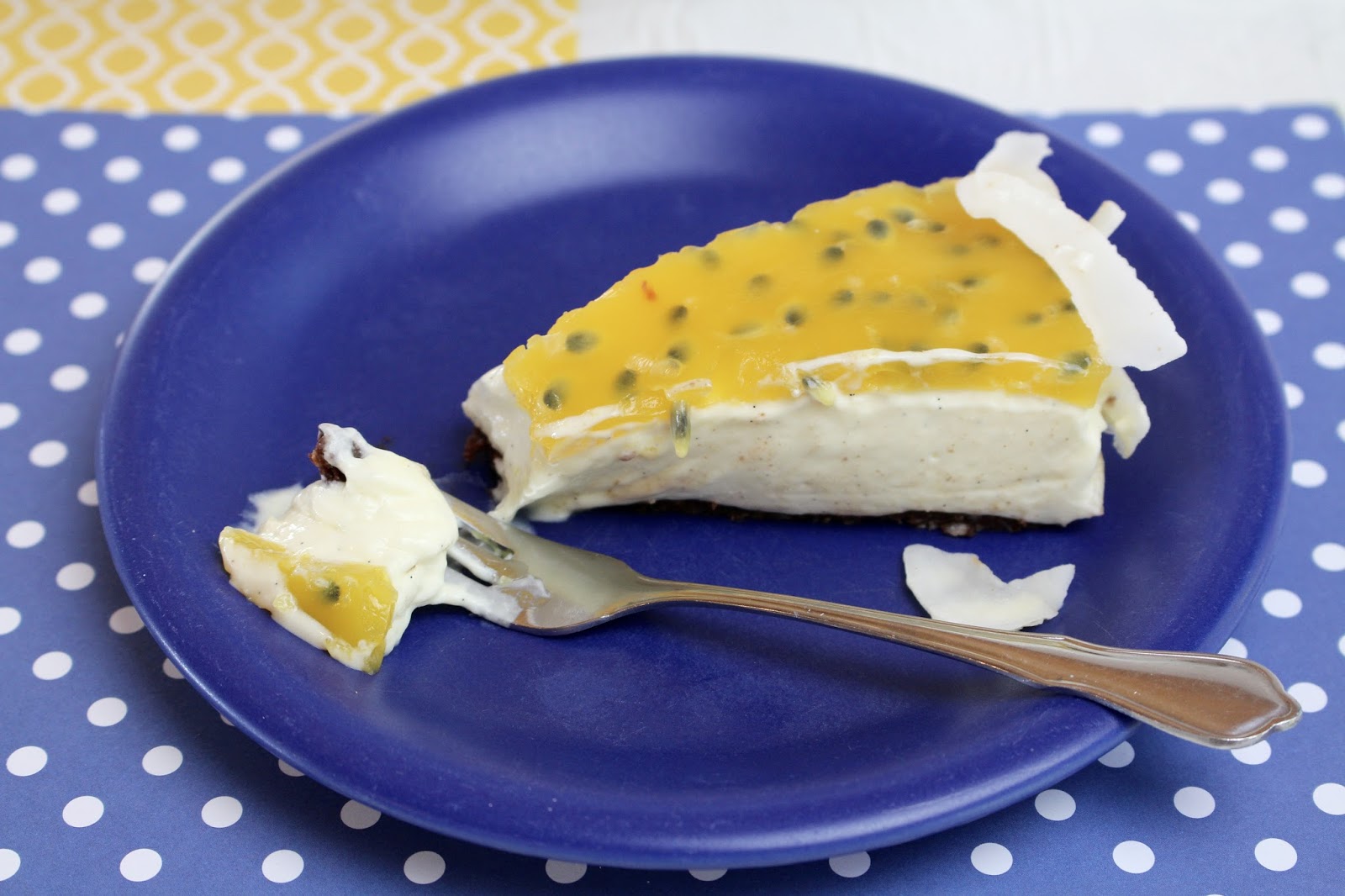 Rezept für einfachen, super leckeren Cheesecake mit Kokos und ...