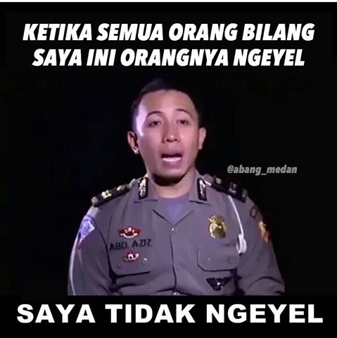 Meme Kocak Polisi Tilang Sopir Taksi ‘Saya Tidak Ngeyel’ Ini Dijamin Bikin Ngakak Meme Kocak Polisi Tilang Sopir Taksi ‘Saya Tidak Ngeyel’ Ini Dijamin Bikin Ngakak