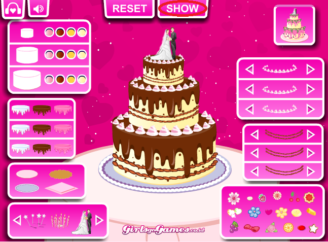 Games Memasak Permainan menghias kue pernikahan