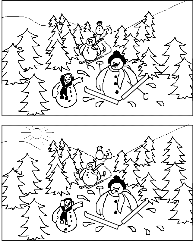 Christmas Spot The Difference Printable Christmas Spot The Difference Printable