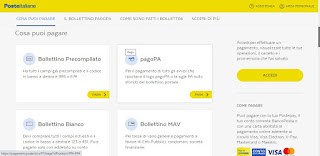 Paga online bollettino Sito pagamento