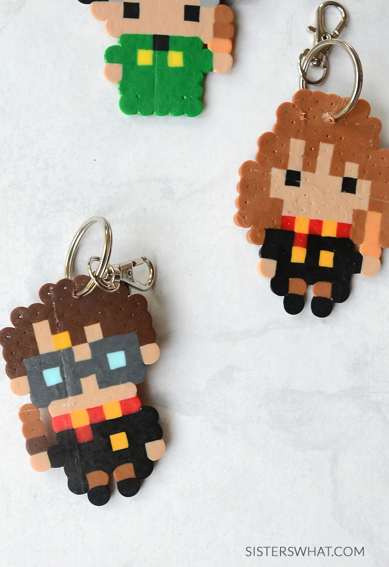 Harry Potter Perler Bead Patterns and Keychains Book Review Sisters
