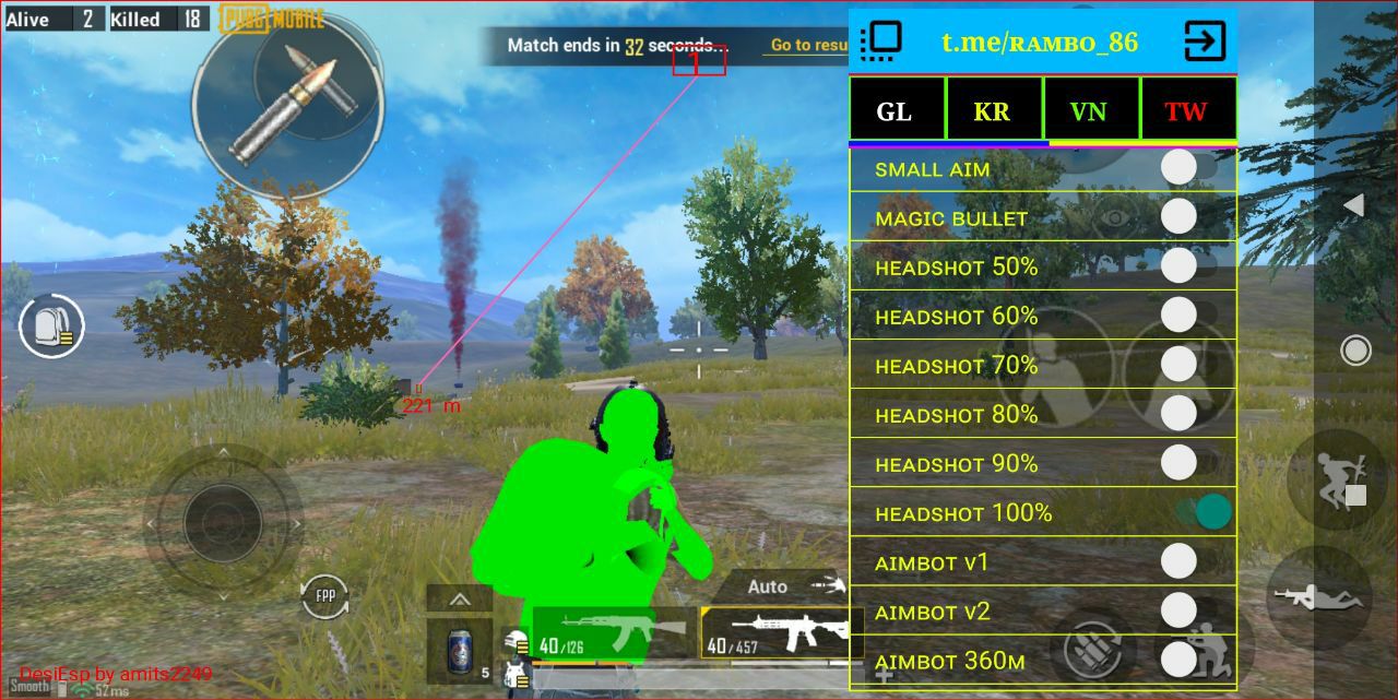 هكر Pubge شارب شوتر نسخة جديدة بدون Root على الحساب الاساسي