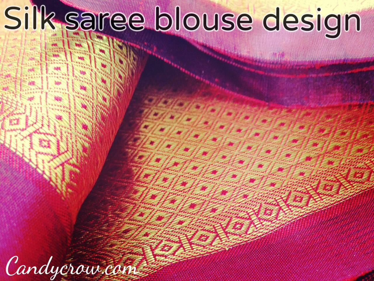 Kanchipuram Silk Saree Blouse Design | My wedding Saree