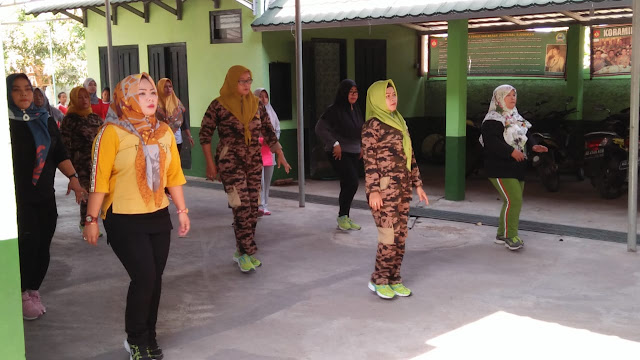 Persit Wonosari Jaga Kebugaran Dan Pererat Kebersamaan