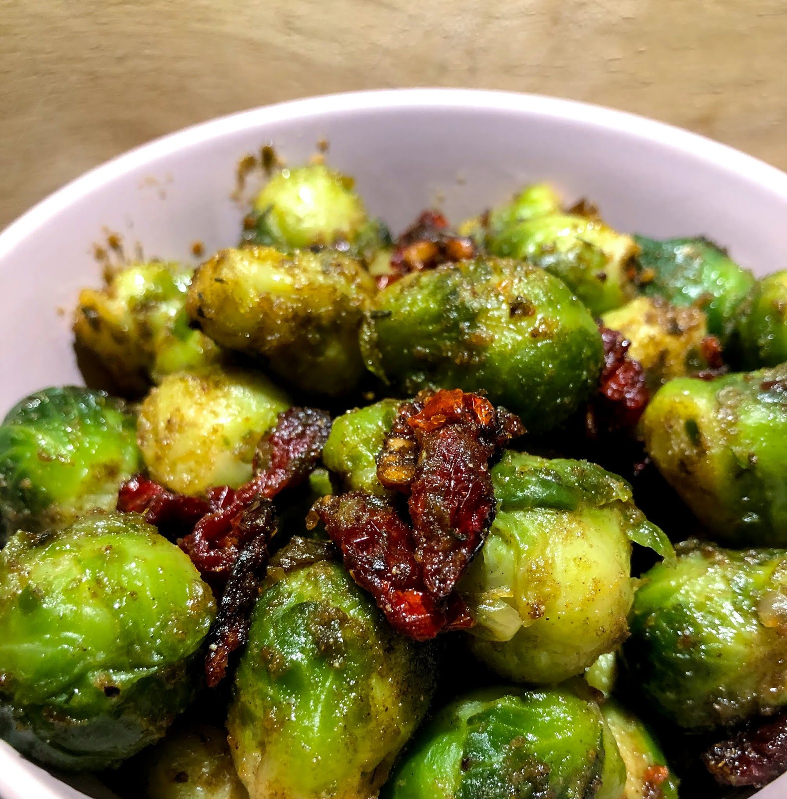 Spice Up Your plate with this Umami Brussel Sprouts with Sundried