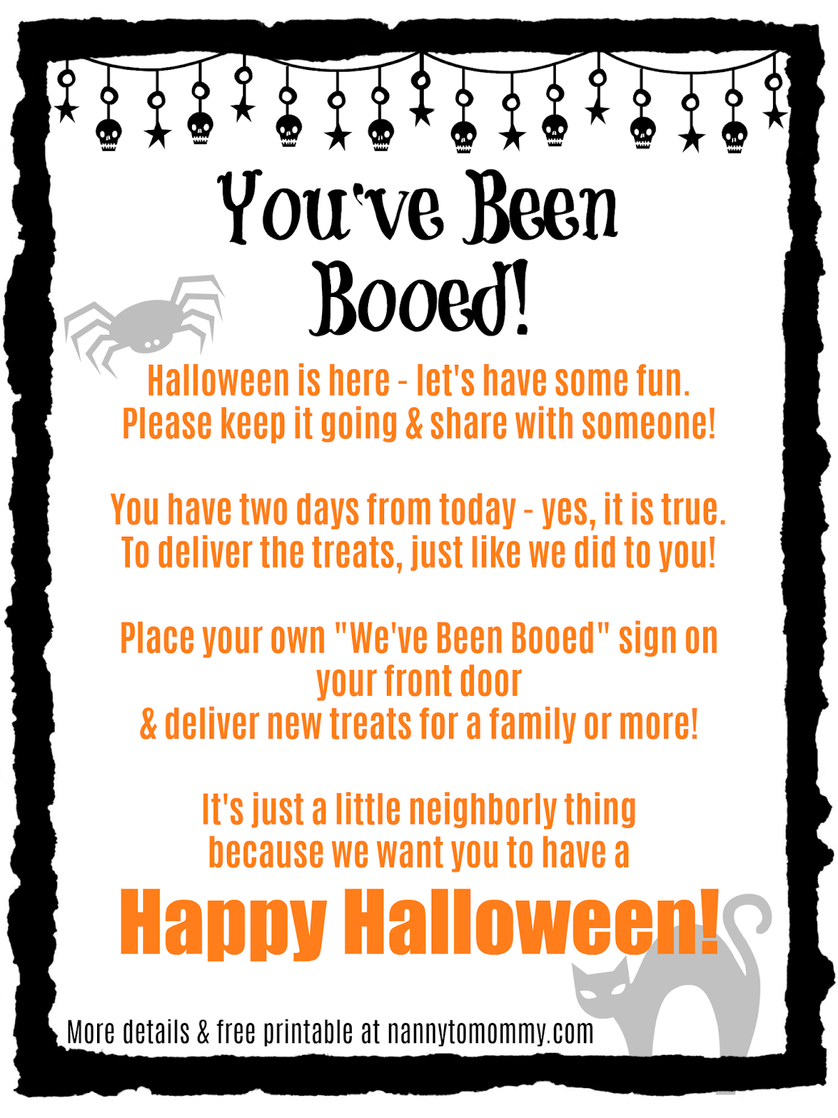 You've Been Booed Halloween Family Activity - The Littles & Me