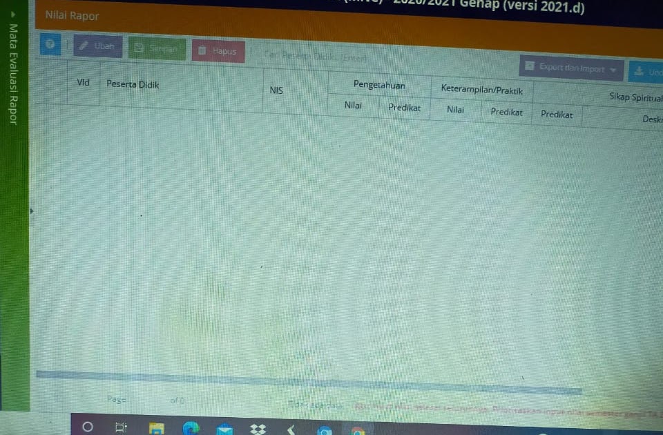CARA MENGISI NILAI RAPORT di DAPODIK 2021d Untuk PKBM dan SKB