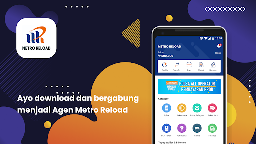 Transaksi Semakin Mudah Dengan Aplikasi METRO PULSA TOPUP