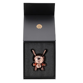 New Money Rose Gold Edition 5” Metal Dunny by Tristan Eaton x Kidrobot